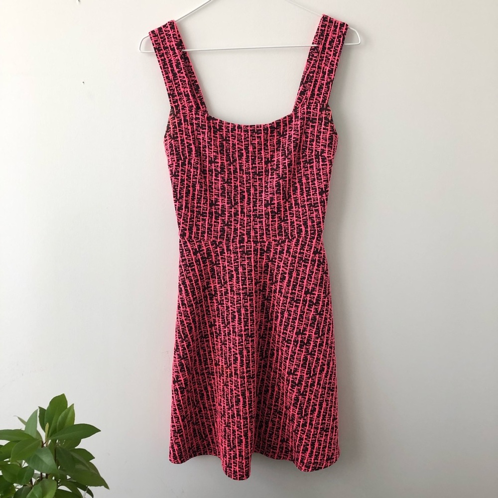 Radiant Mini Pink Dress With Shoulder Straps